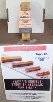 Yakka&#039;s  kaas gemaakt van Jakmelk voor de grote hond